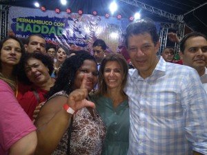 Ato de Haddad reuniu multidão em Recife