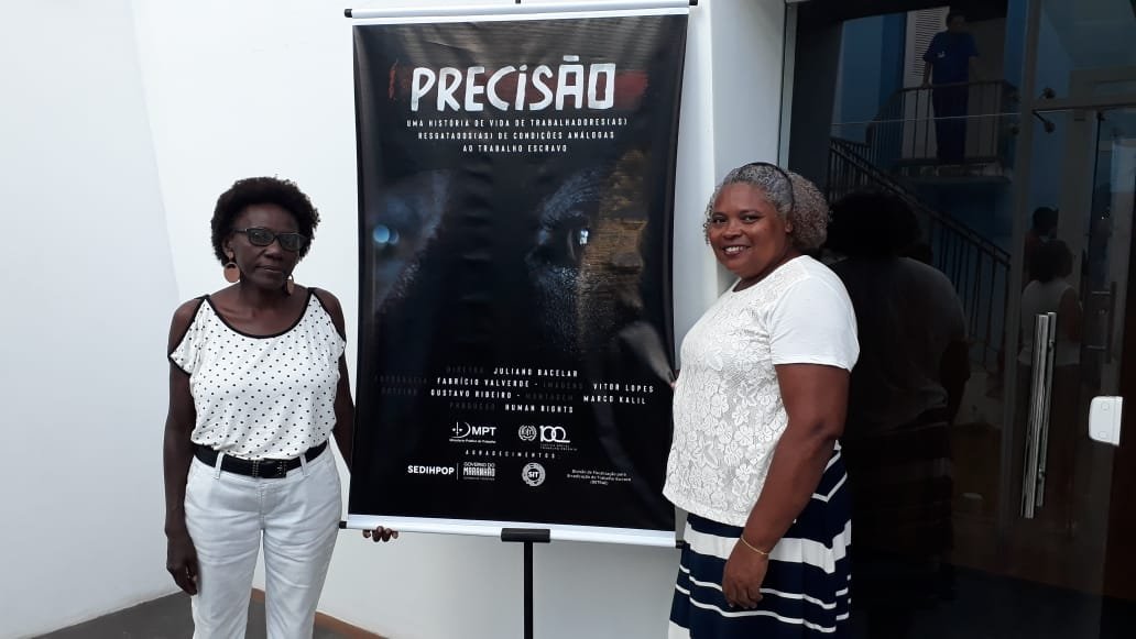 Diretoras da FENATRAD participam de lançamento do filme documentário sobre trabalho escravo