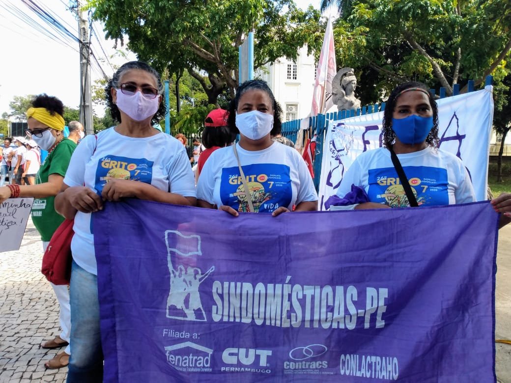 Sindoméstica/ PE participa de Grito dos Excluídos, em Recife