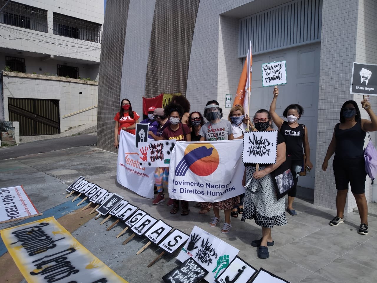 Sindoméstico/SE participa de Grito dos Excluídos e lançamento da campanha ‘Negros e Negras pela Vida’, em Aracaju