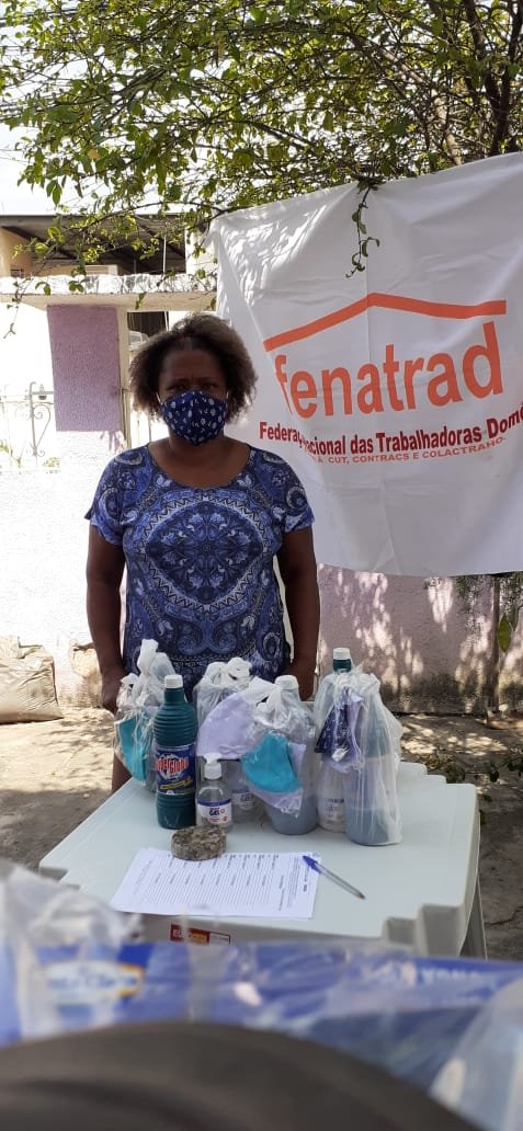 Parceria entre FENATRAD e FITH possibilita doações de kit de prevenção à Covid-19 para trabalhadoras domésticas