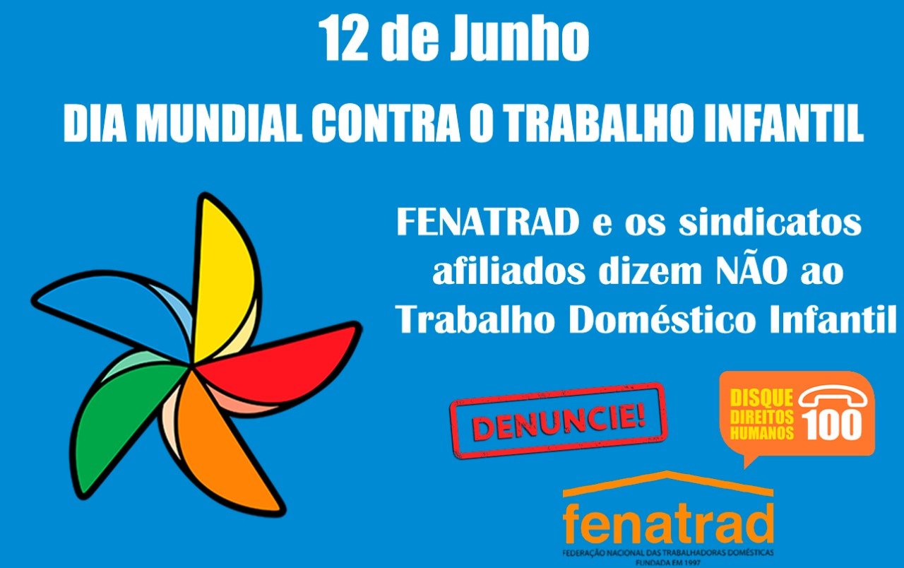 FENATRAD diz NÃO ao Trabalho Doméstico Infantil