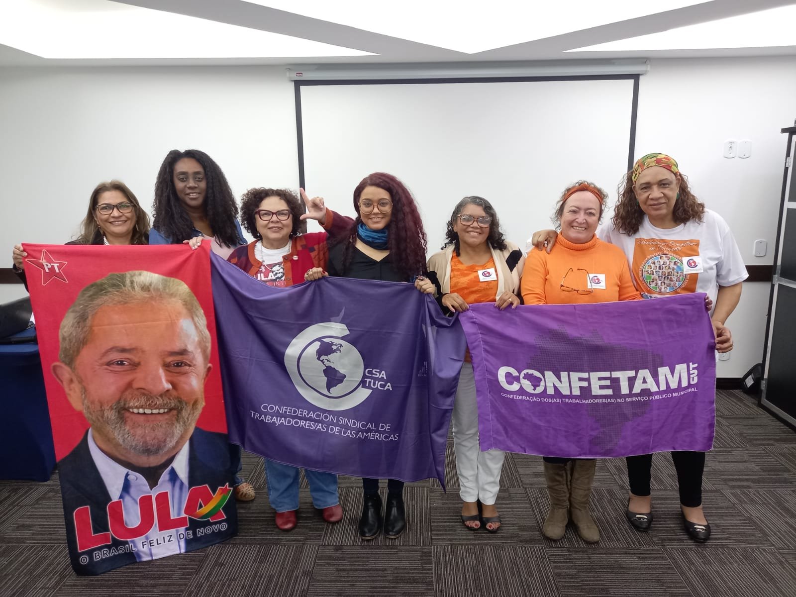 FENATRAD participa de reunião nacional da Confederação Sindical de Trabalhadores/as das Américas (CSA)