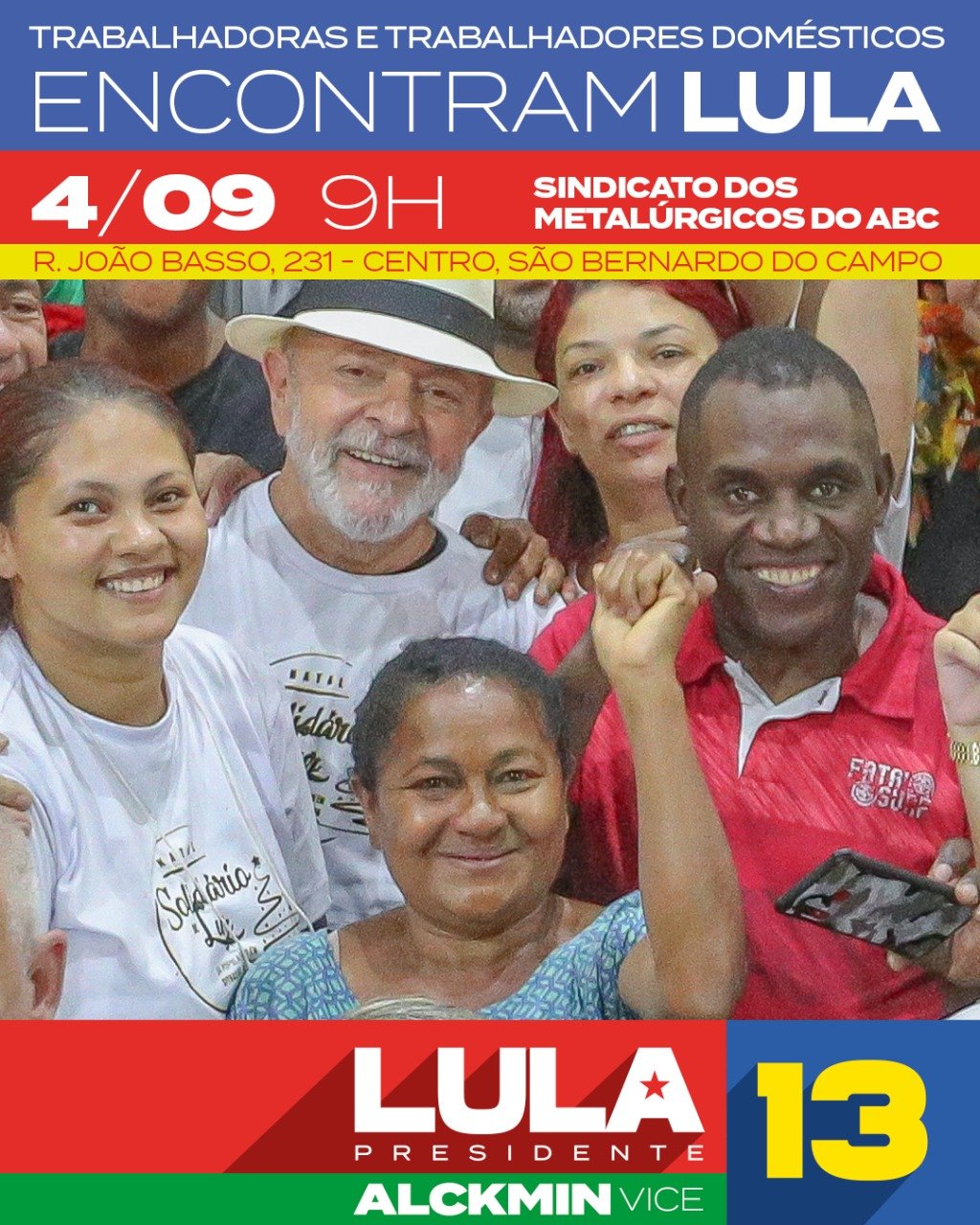 FENATRAD participa de encontro com o candidato Lula