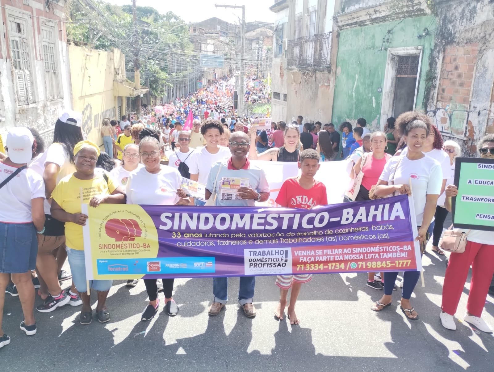 SINDOMÉSTICO/BA participa do Dois de Julho, data da Independência do Brasil na Bahia