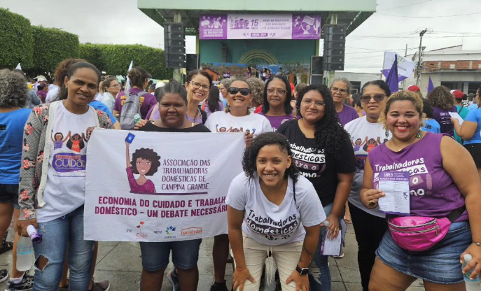 Trabalhadoras Domésticas de Campina Grande participam da 15ª Marcha pela Vida das Mulheres e pela Agroecologia