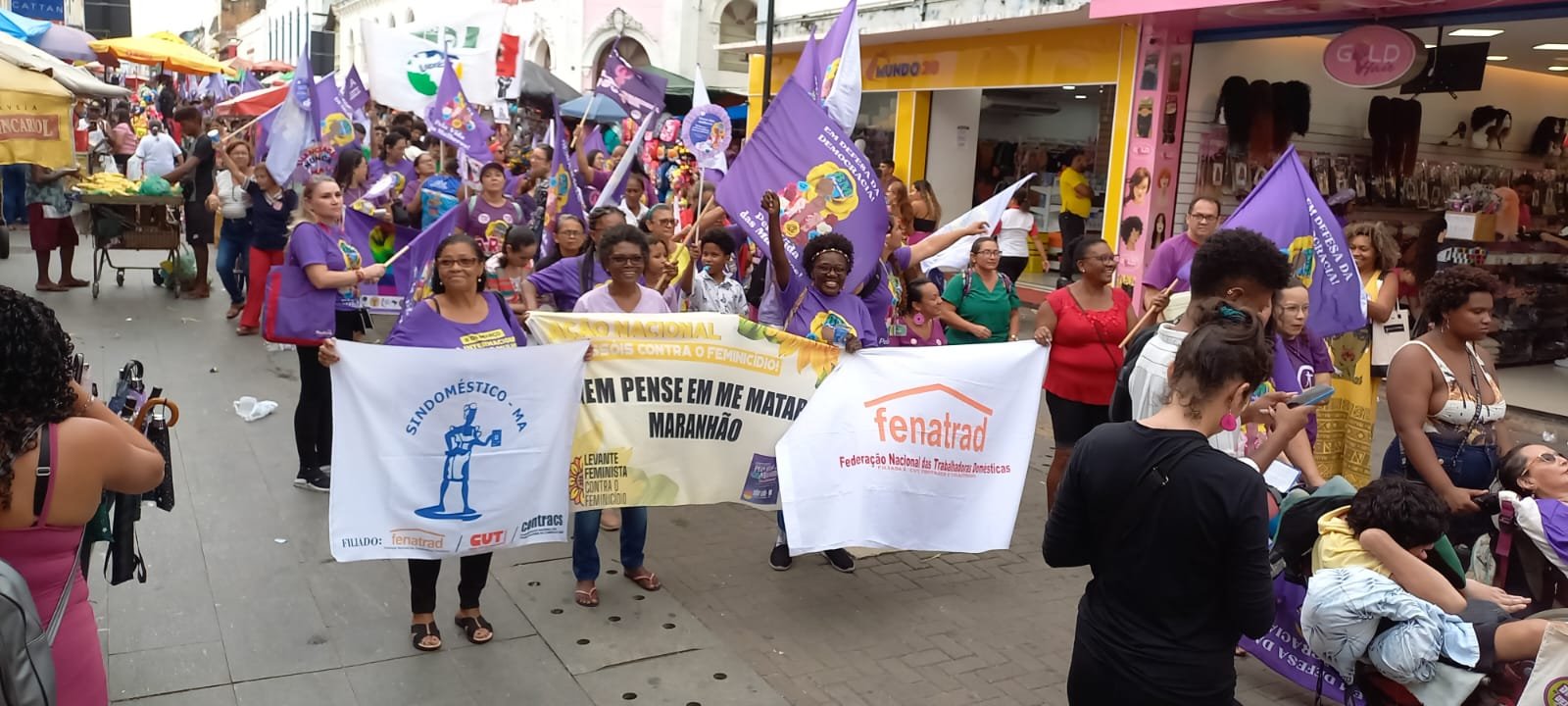 Sindicatos filiados participam de ato pelo 8 de Março, Dia Internacional da Mulher