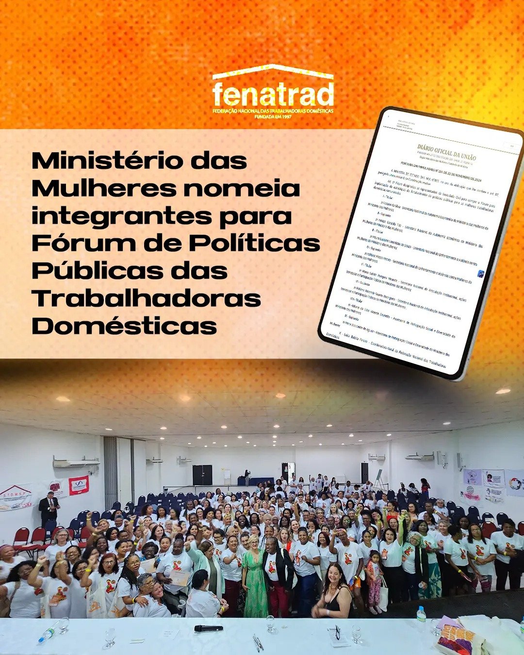 Ministério das Mulheres nomeia integrantes para Fórum de Políticas Públicas das Trabalhadoras Domésticas