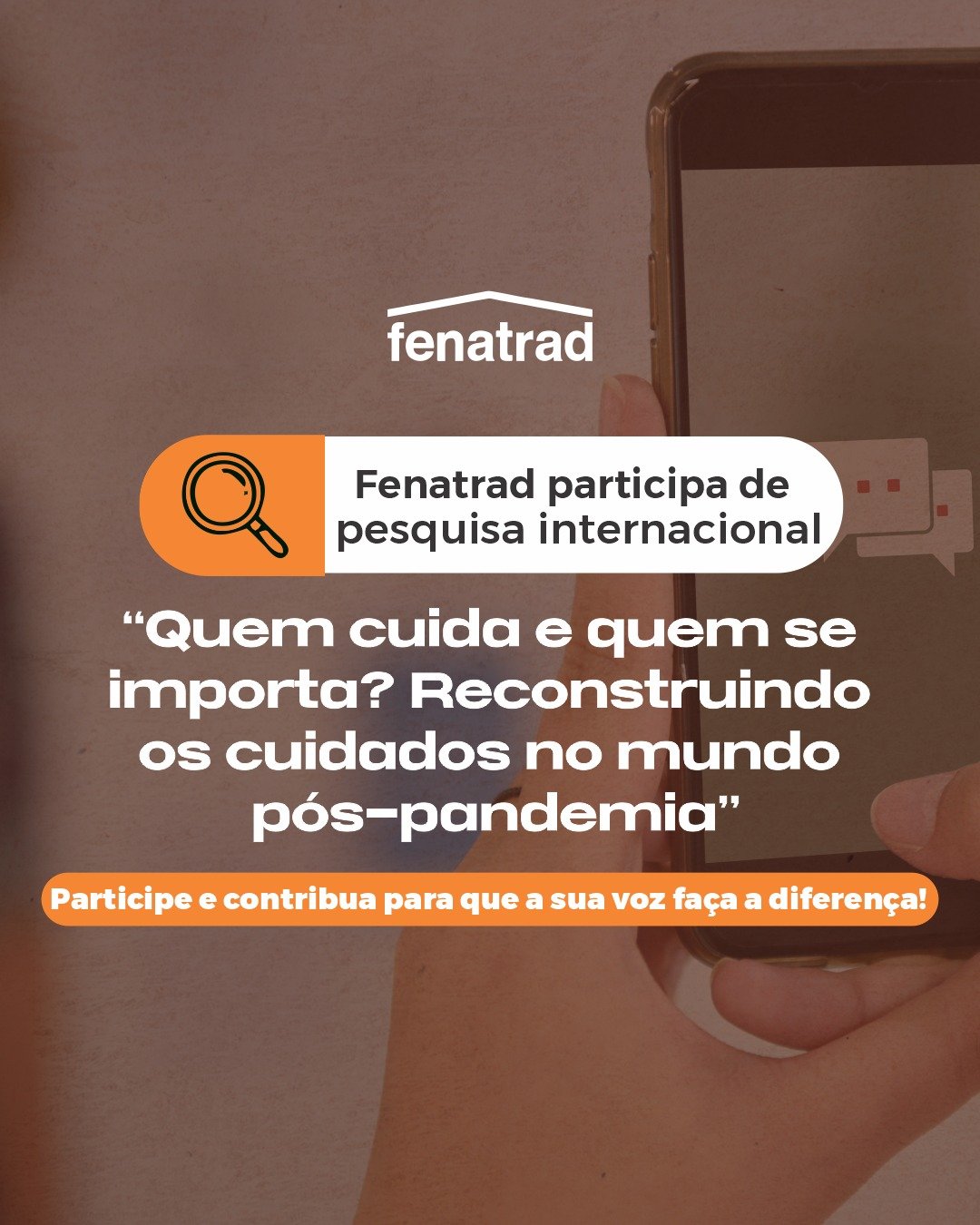 FENATRAD participa da pesquisa internacional “Quem cuida e quem se importa?”