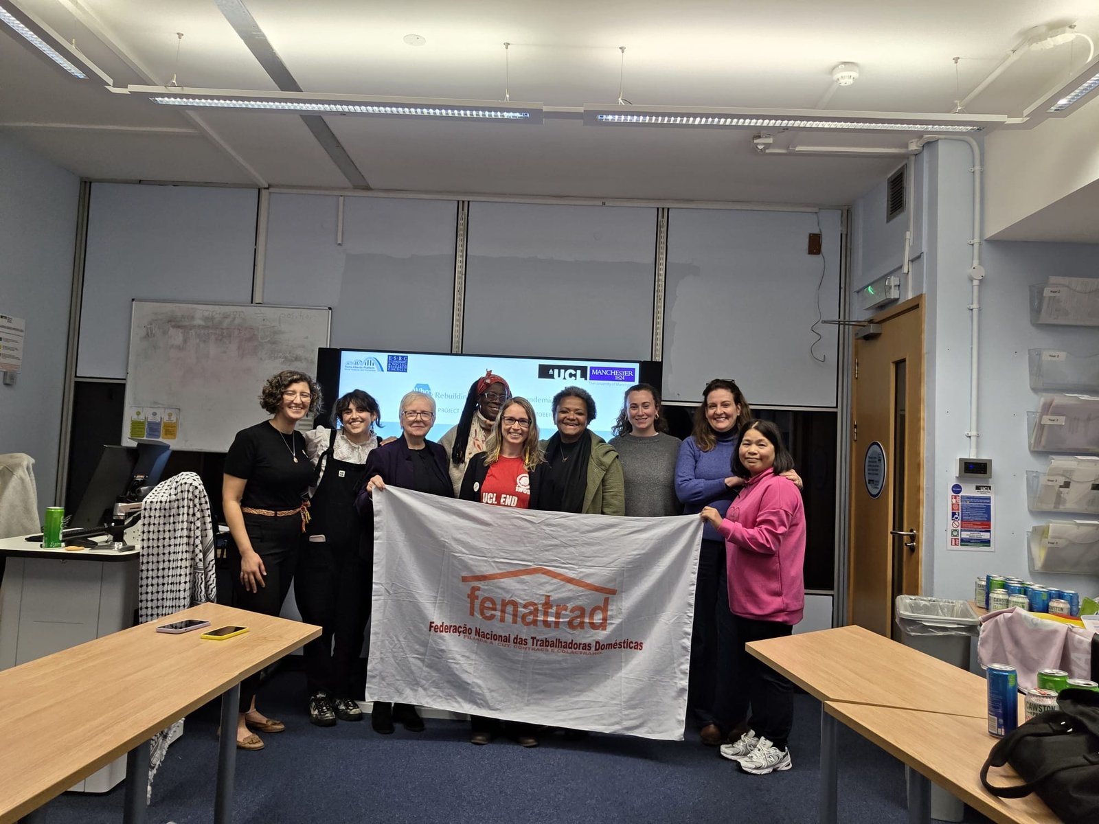 FENATRAD e CONLACTRAHO participam de atividades e seminário internacional sobre a luta das trabalhadoras domésticas em Londres